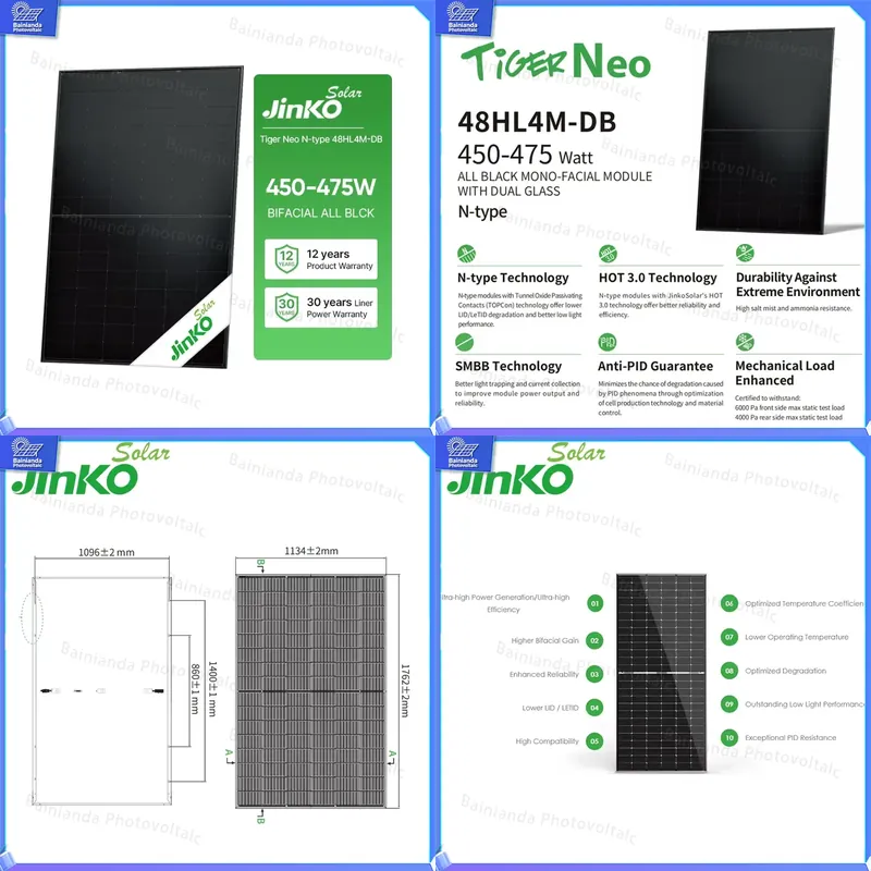 Солнечная панель Jinko N-типа, – обзор и цена Jinko Solar Panel N-Type